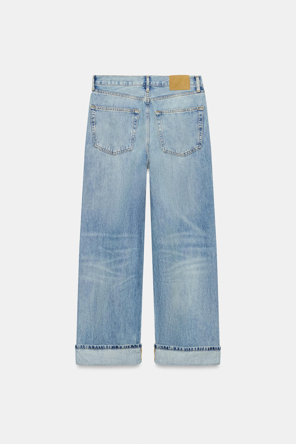 JEANS ZW COLLECTION BAGGY TIRO MEDIO / Azul claro - Zara фото 7