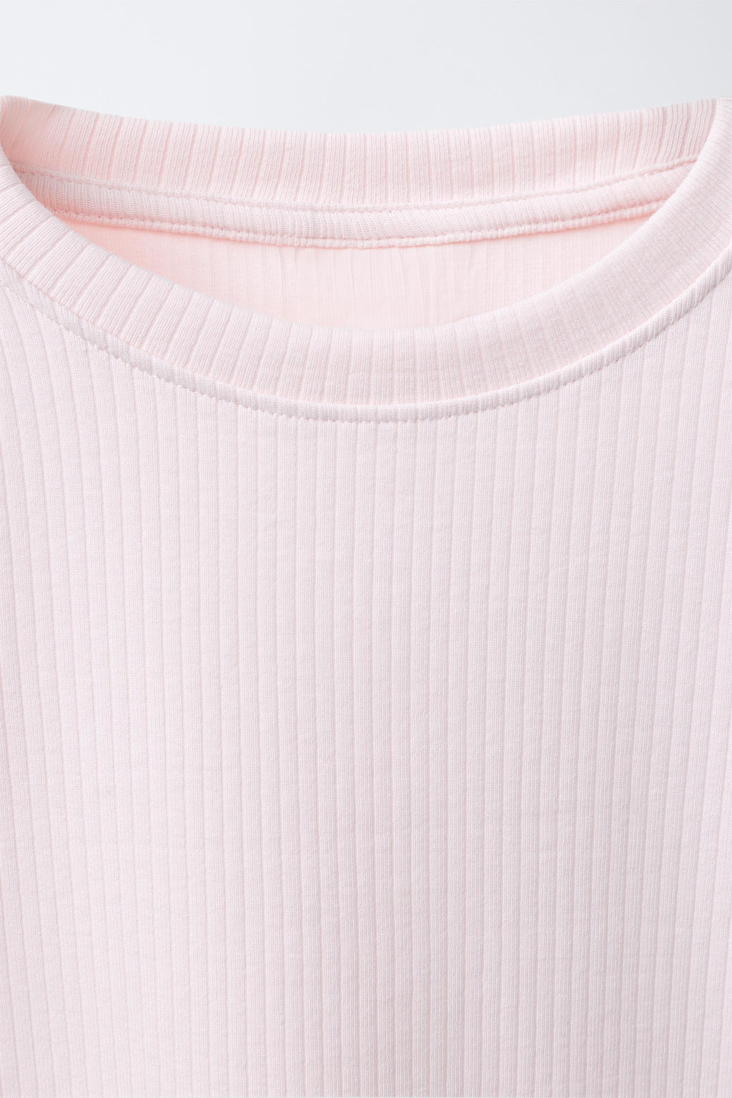 PLAIN RIBBED T-SHIRT - Zara фото 3