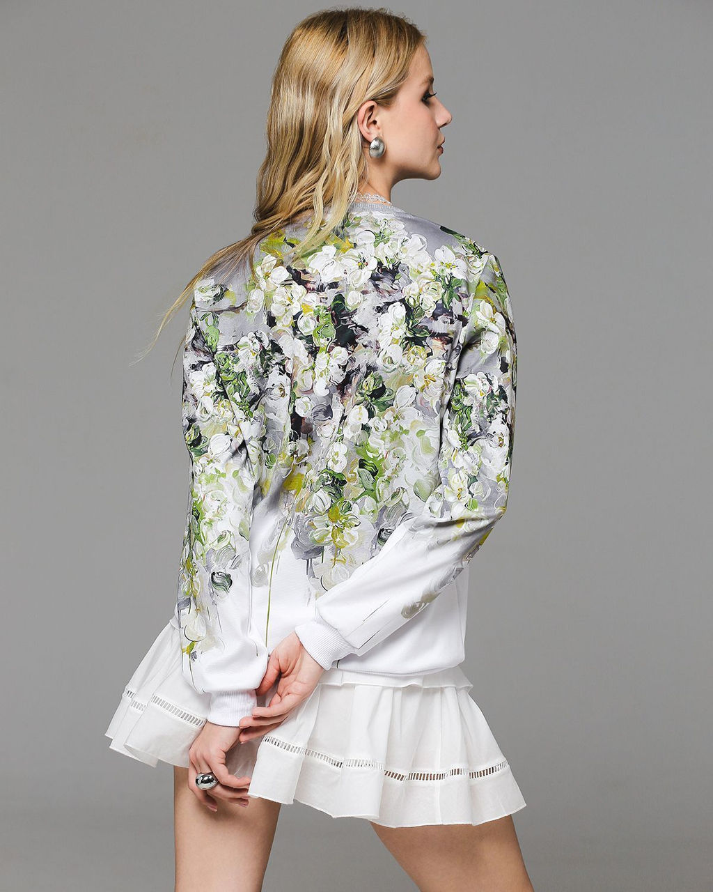 Свитшот с однотонными манжетами SWP055, джемпер - Sahar art lab фото 10