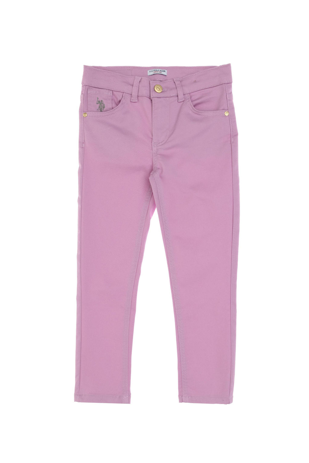 K_z _ocuk Pembe Kanvas Pantolon Sepette S_rpriz _ndirim - U.s. polo assn фото 2