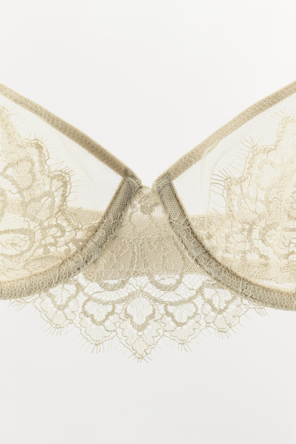 BRALETTE AROS ENCAJE / Crudo - Zara фото 6