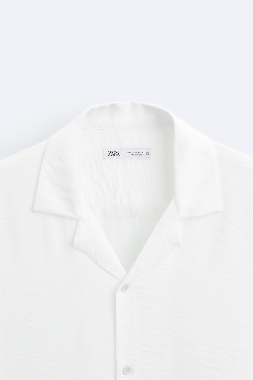 TEXTURED VISCOSE BLEND SHIRT - Zara фото 25
