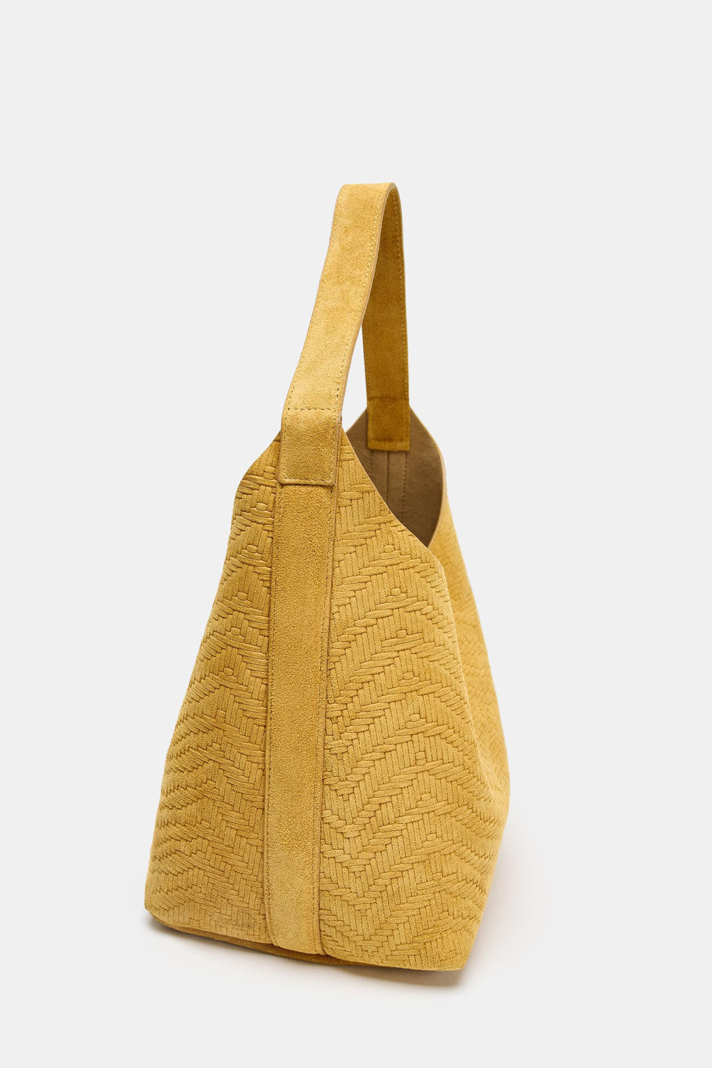 BRAIDED SPLIT SUEDE BAG - Zara фото 12