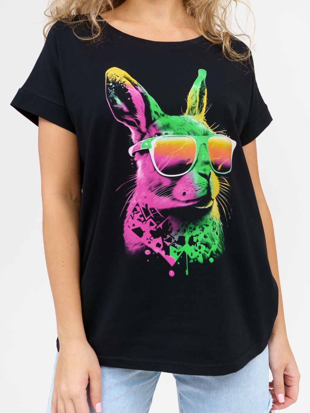 911 Футболка "Черный/заяц"