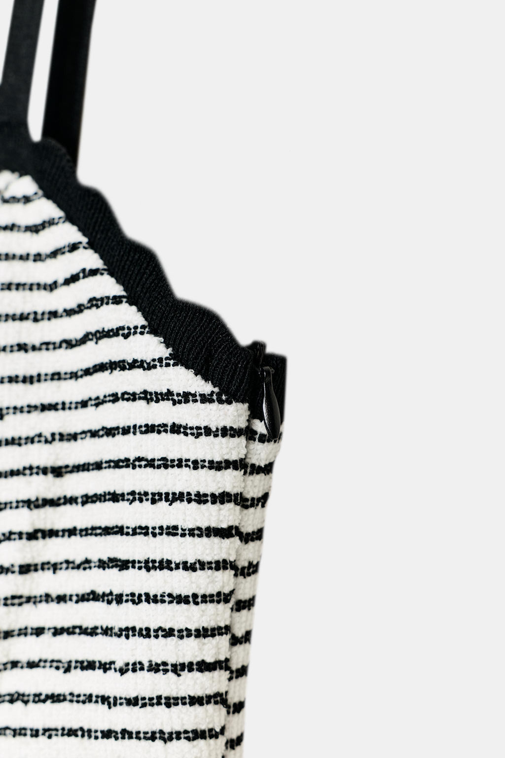 VESTIDO BOUCL? RAYAS / Negro / Crudo - Zara фото 10