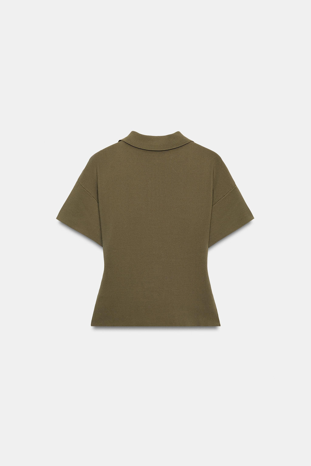 POLO PUNTO CREMALLERA MANGA CORTA / Khaki - Zara фото 9