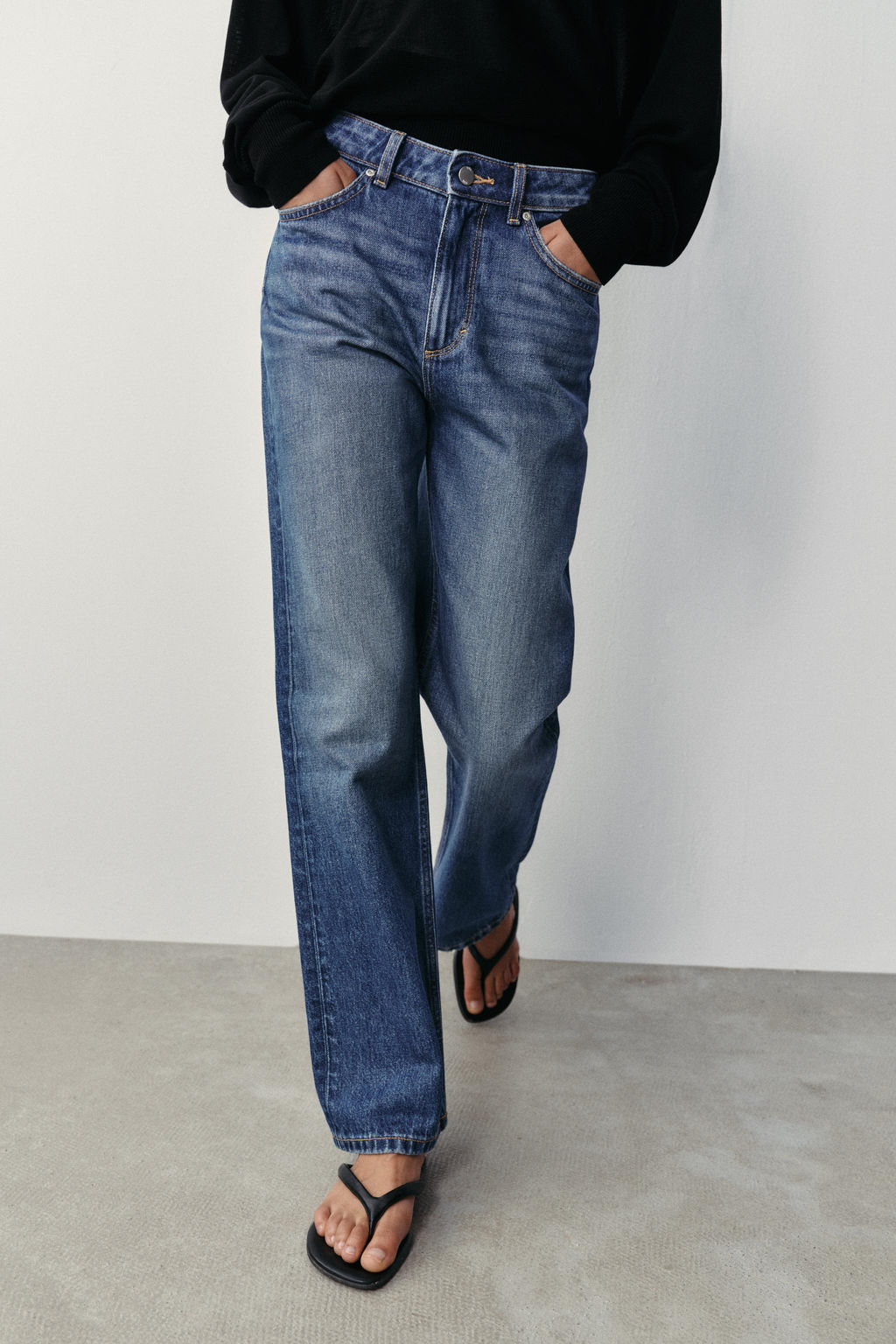 JEANS Z1975 REGULAR TIRO ALTO LONG LENGTH / Azul - Zara фото 4