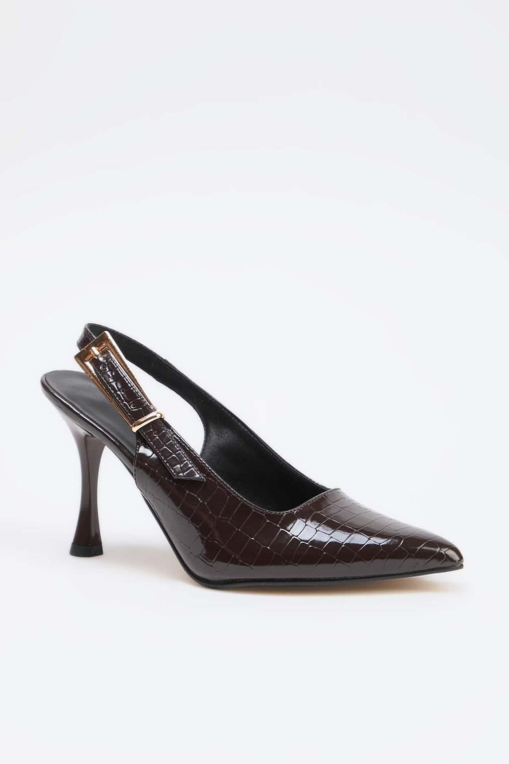 Siyah Rugan 9 cm Kad?n Klasik Topuklu Ayakkab? TAKSS26TO00044 - Trendyolmilla фото 8