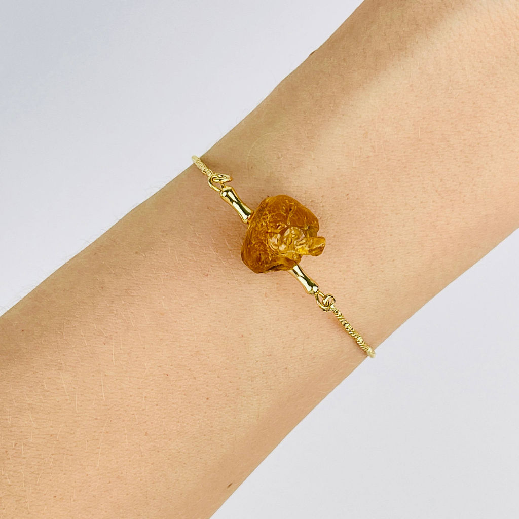 Браслет регулируемый с Янтарем - Радуга самоцветов фото 2