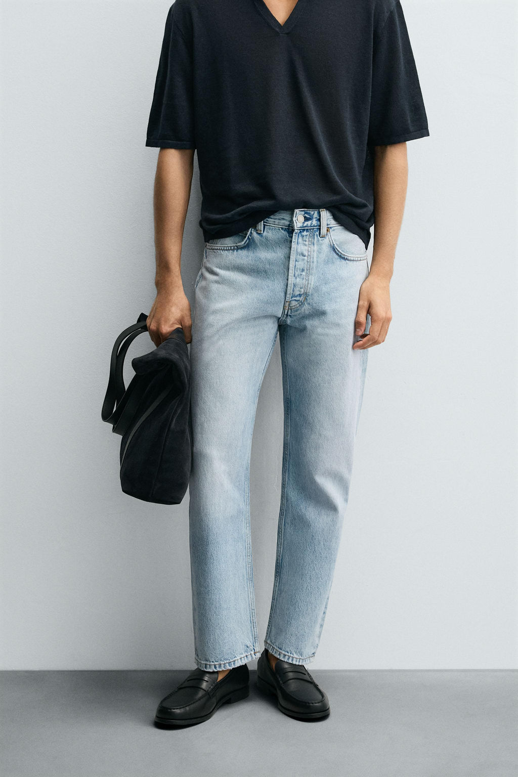 REGULAR STRAIGHT-LEG JEANS - Zara фото 2