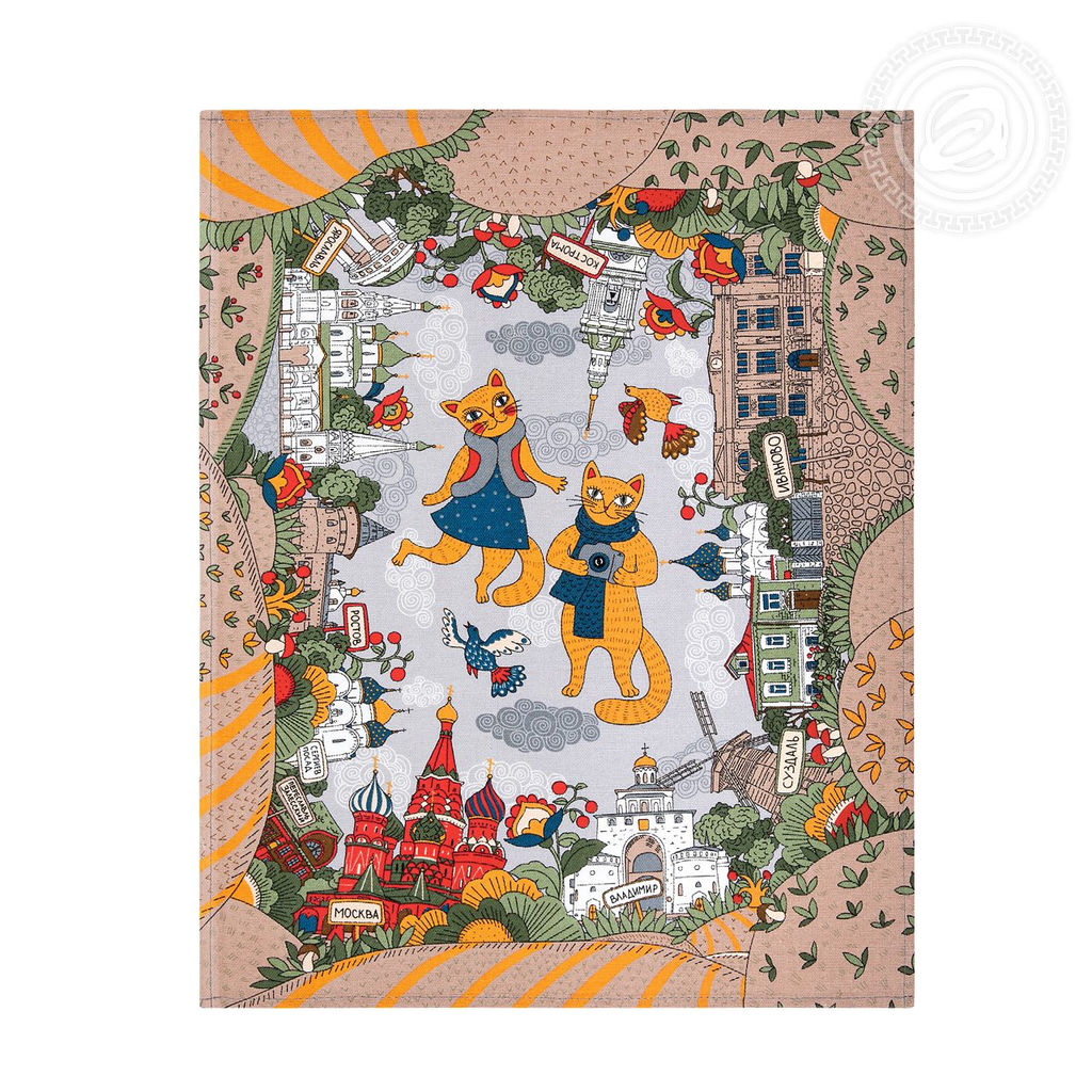 Набор полотенец из рогожки "По золотому кольцу" 45*60/3 шт. - 45*60 Полотенца из рогожки