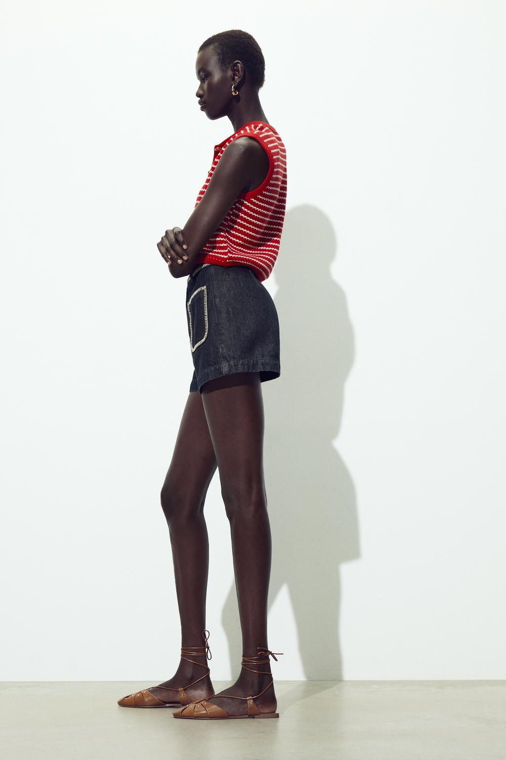 JACQUARD BUTTON WAISTCOAT TOP - Zara фото 4