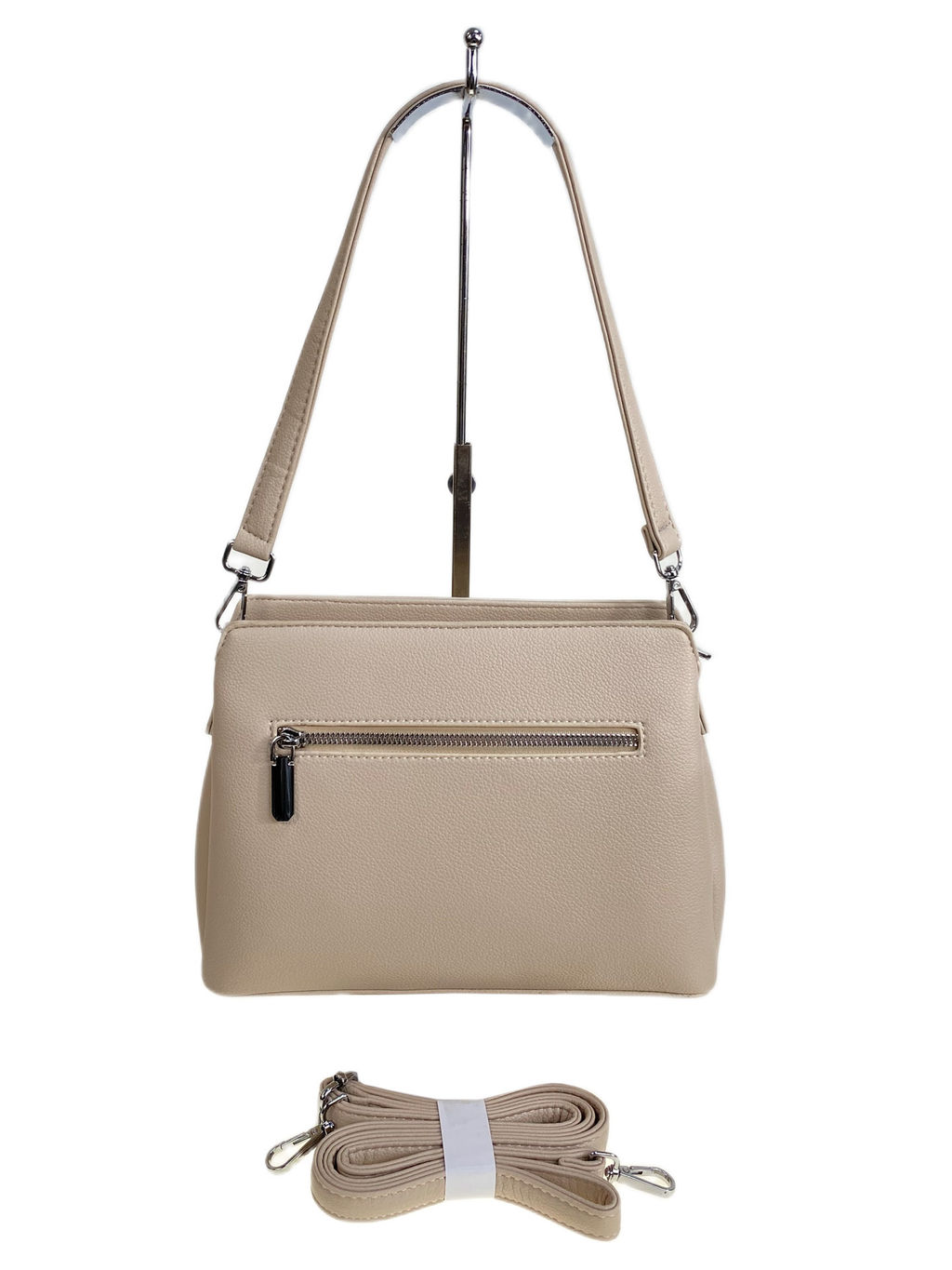 Женская сумка из искусственной кожи, цвет молочный - Greta фото 2