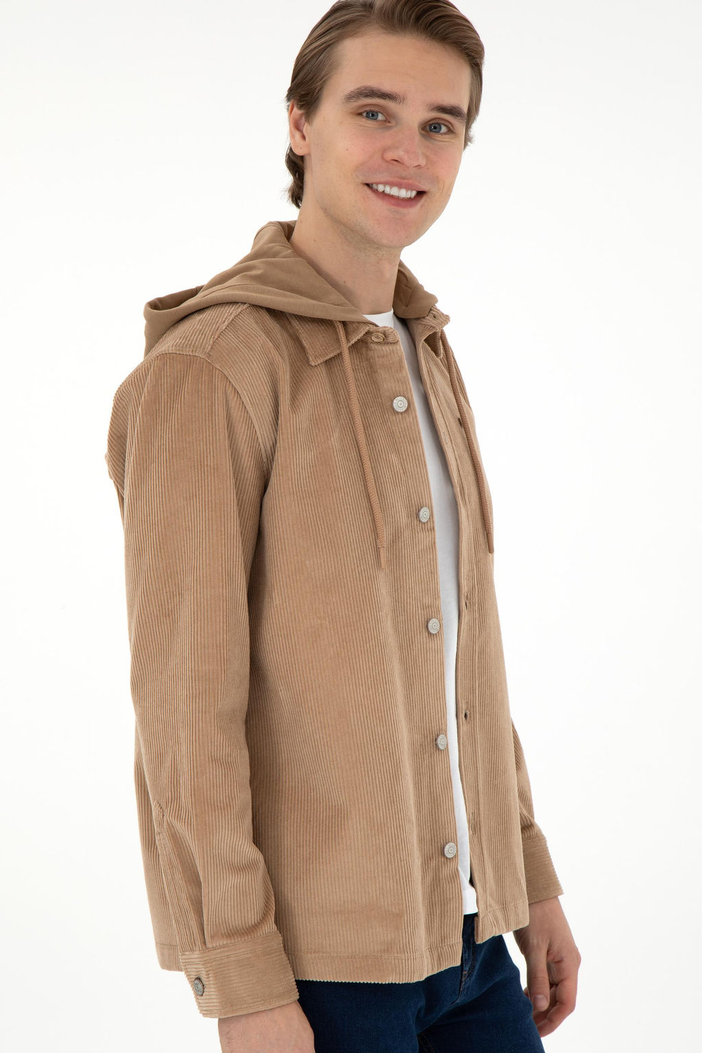 Мужская рубашка светло-коричневого цвета с длинным рукавом Неожиданная скидка в корзине - U.s. polo assn фото 3