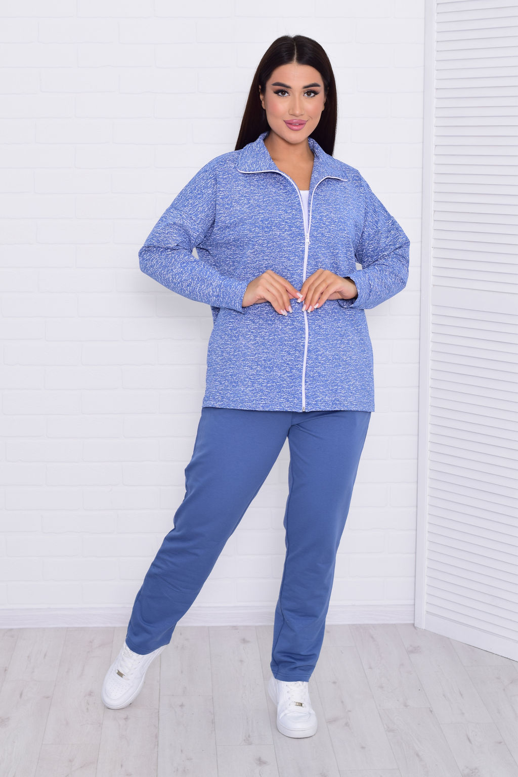Костюм женский 5-331 из футера двунитки - Новое кимоно фото 8