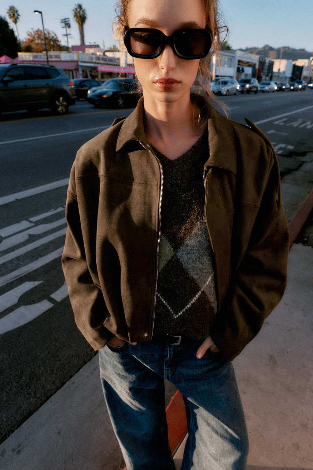 SUEDE EFFECT BOMBER JACKET - Zara фото 24