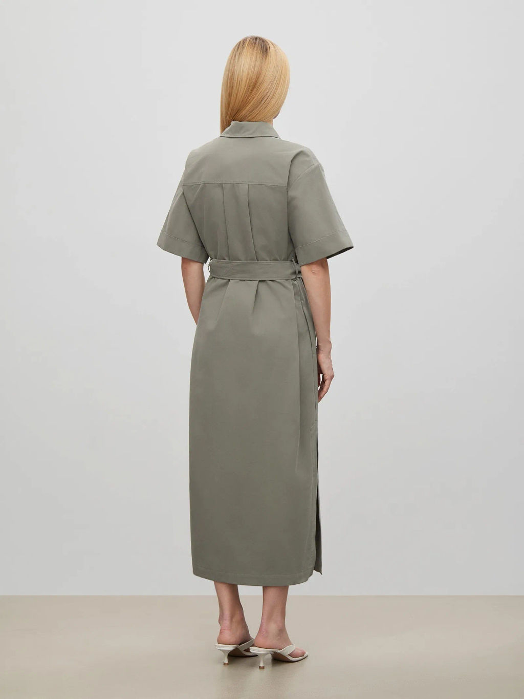 Платье рубашечного кроя, PL1524/swamp - Emka фото 4