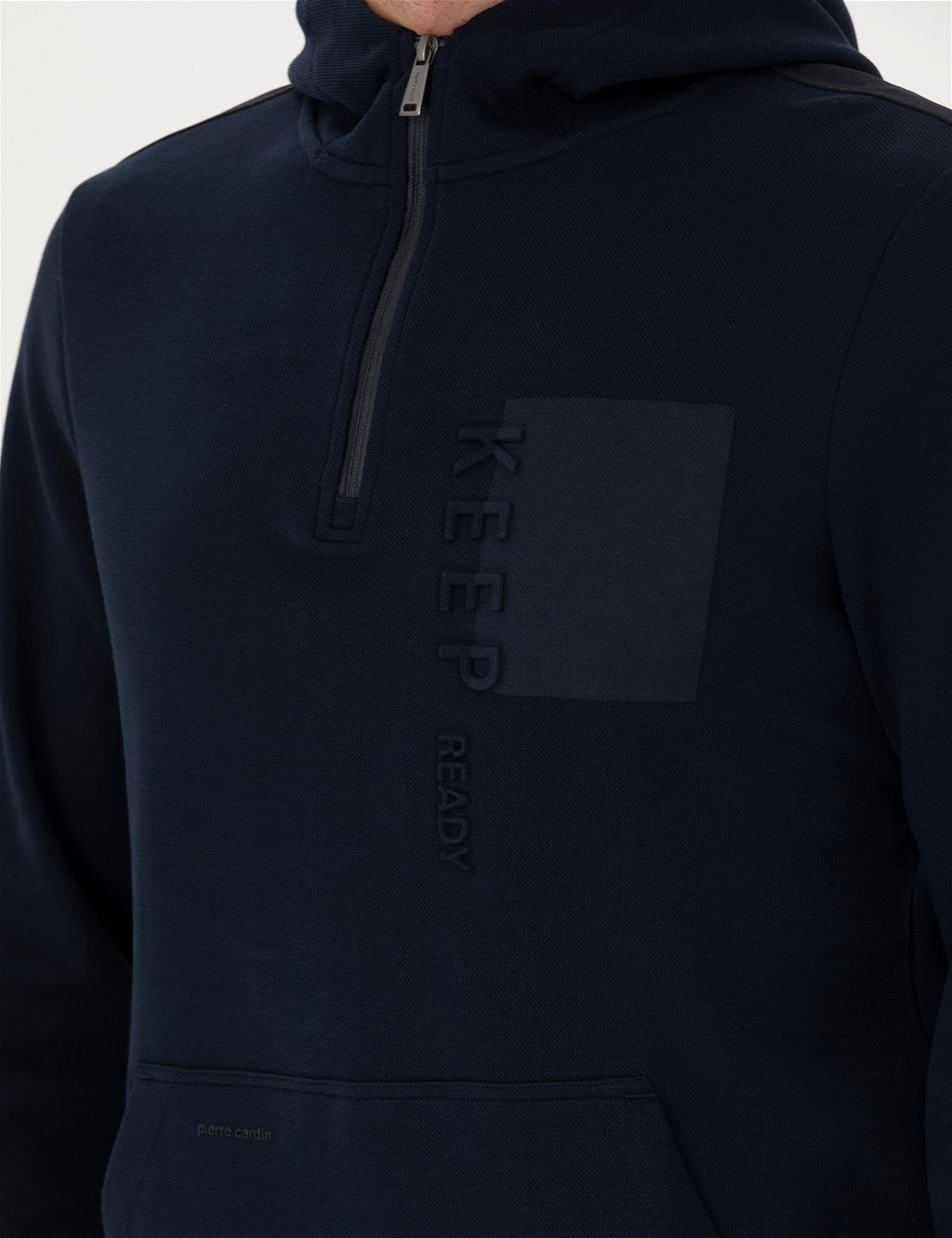 Lacivert Regular Fit Kap__onlu Sweatshirt - Pierre cardin фото 7