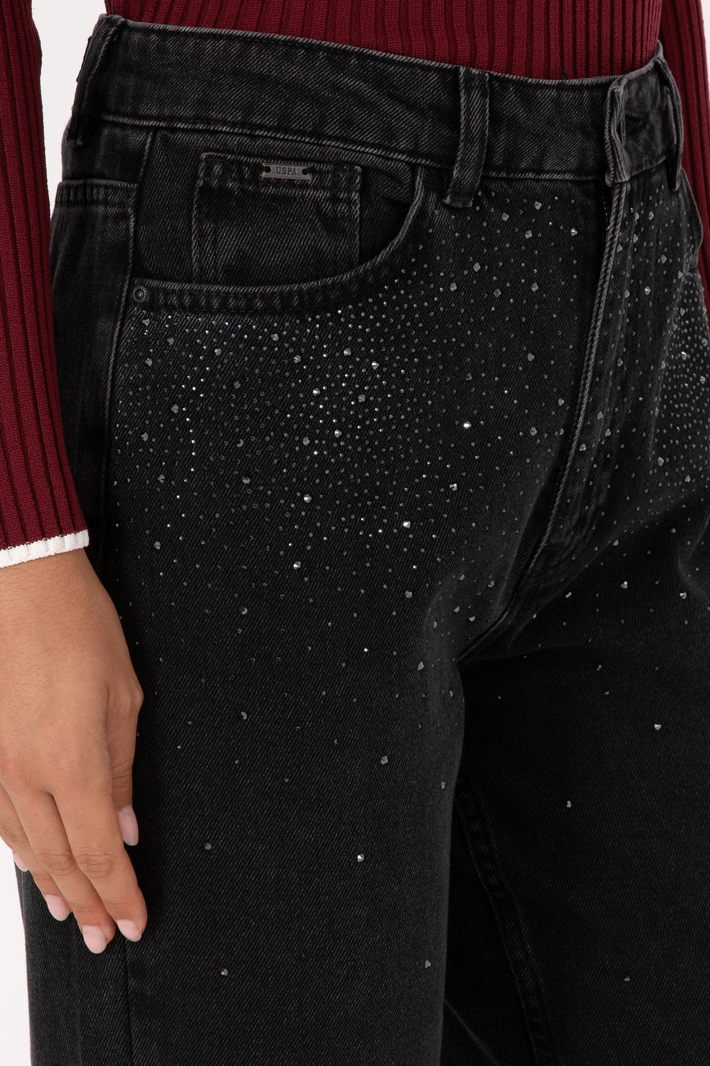 Kad_n Siyah Jean Pantolon Sepette S_rpriz _ndirim - U.s. polo assn фото 5