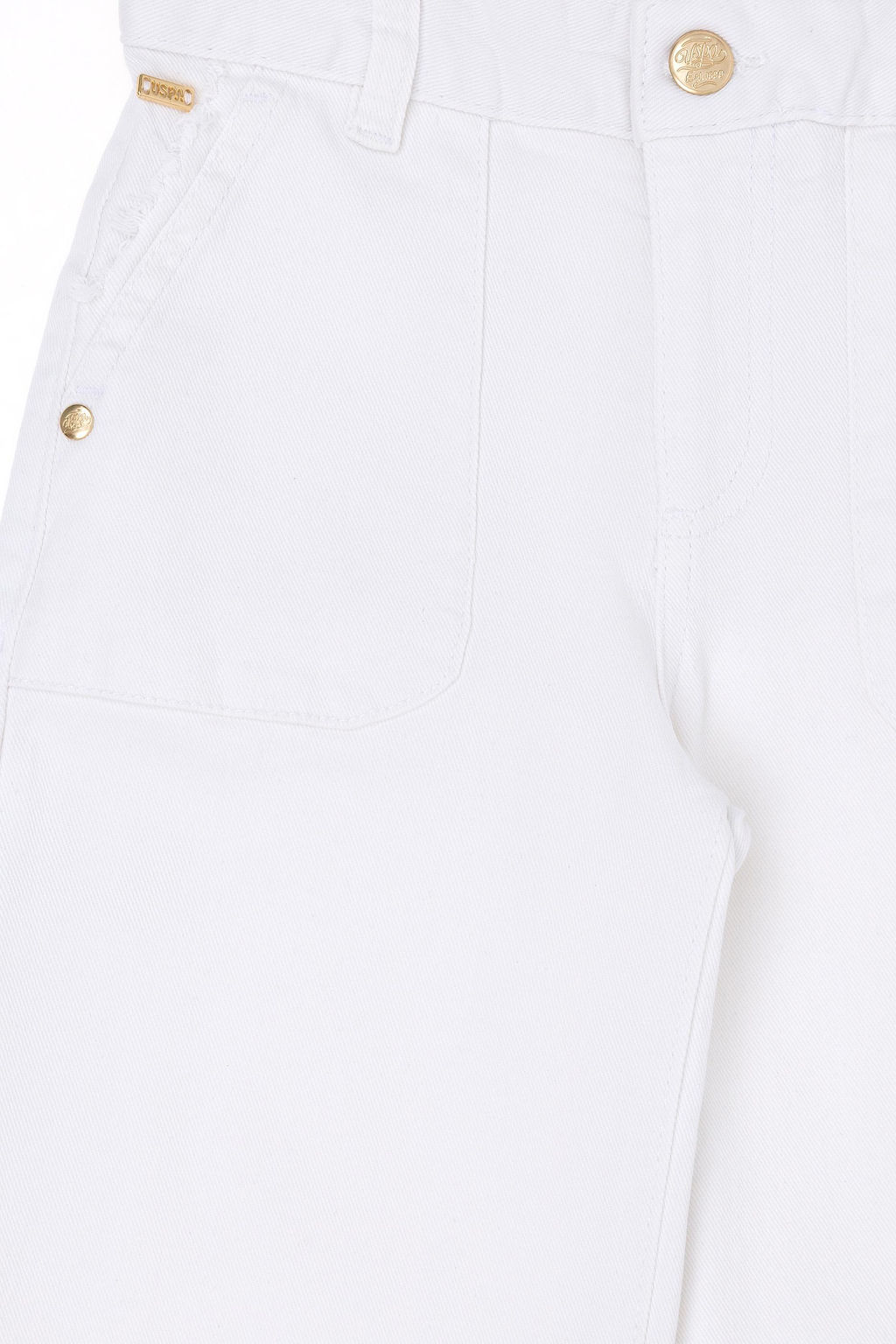 U. S. Polo Assn Белые брюки из плотной ткани для девочек - U.s. polo assn фото 4