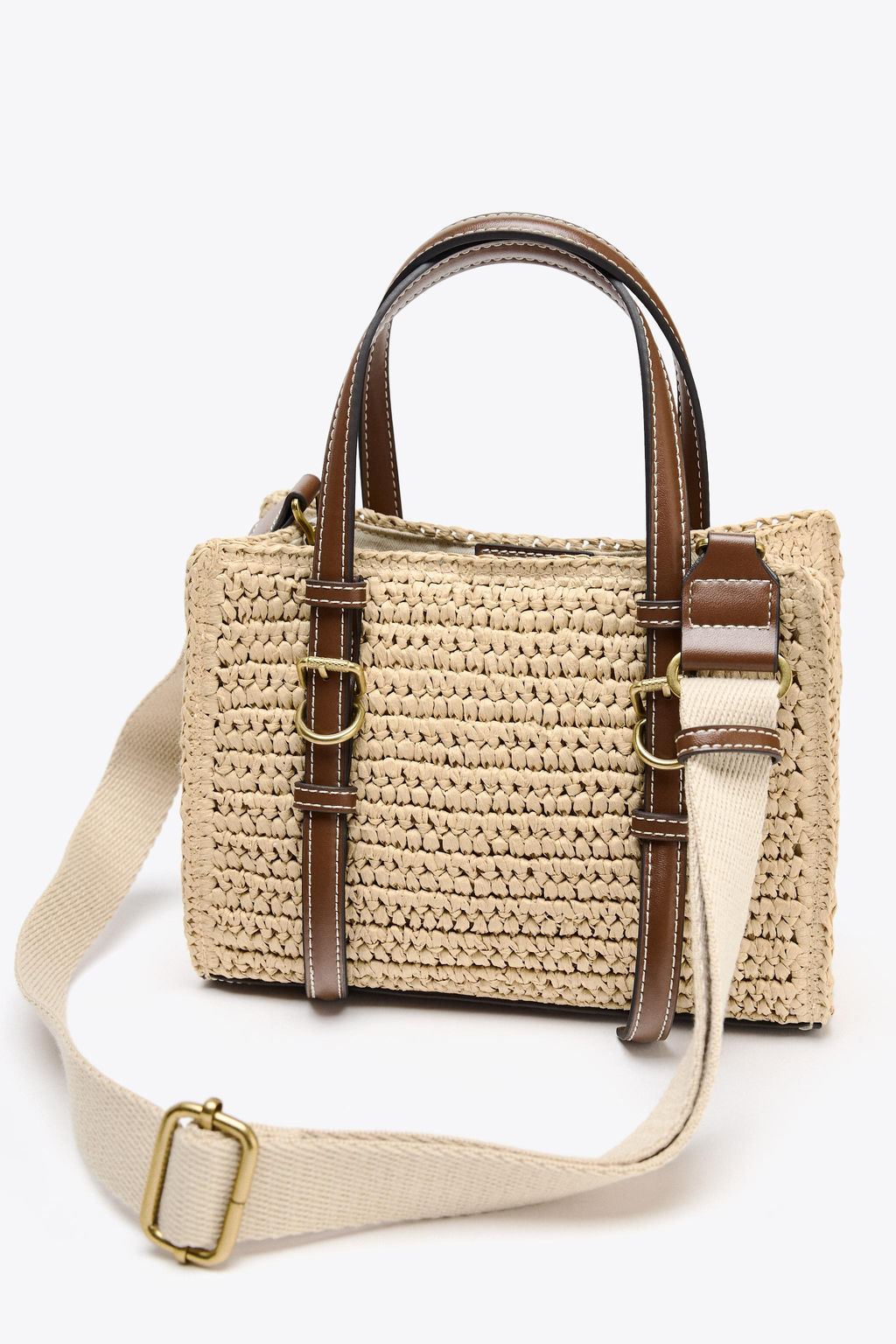WOVEN MINI TOTE BAG - Zara фото 17