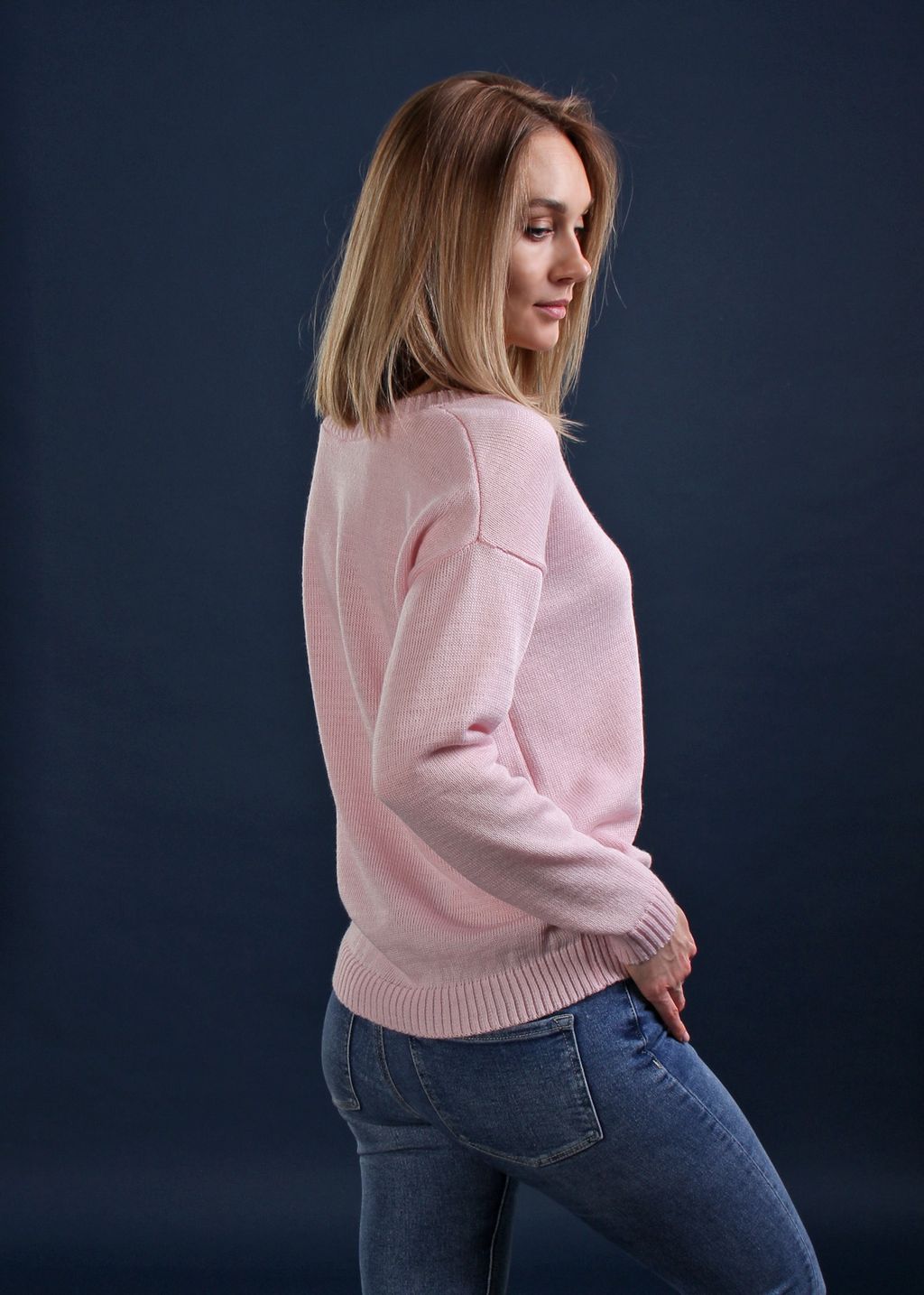 СВИТЕР СВ188 РОЗОВЫЙ - Assana фото 4