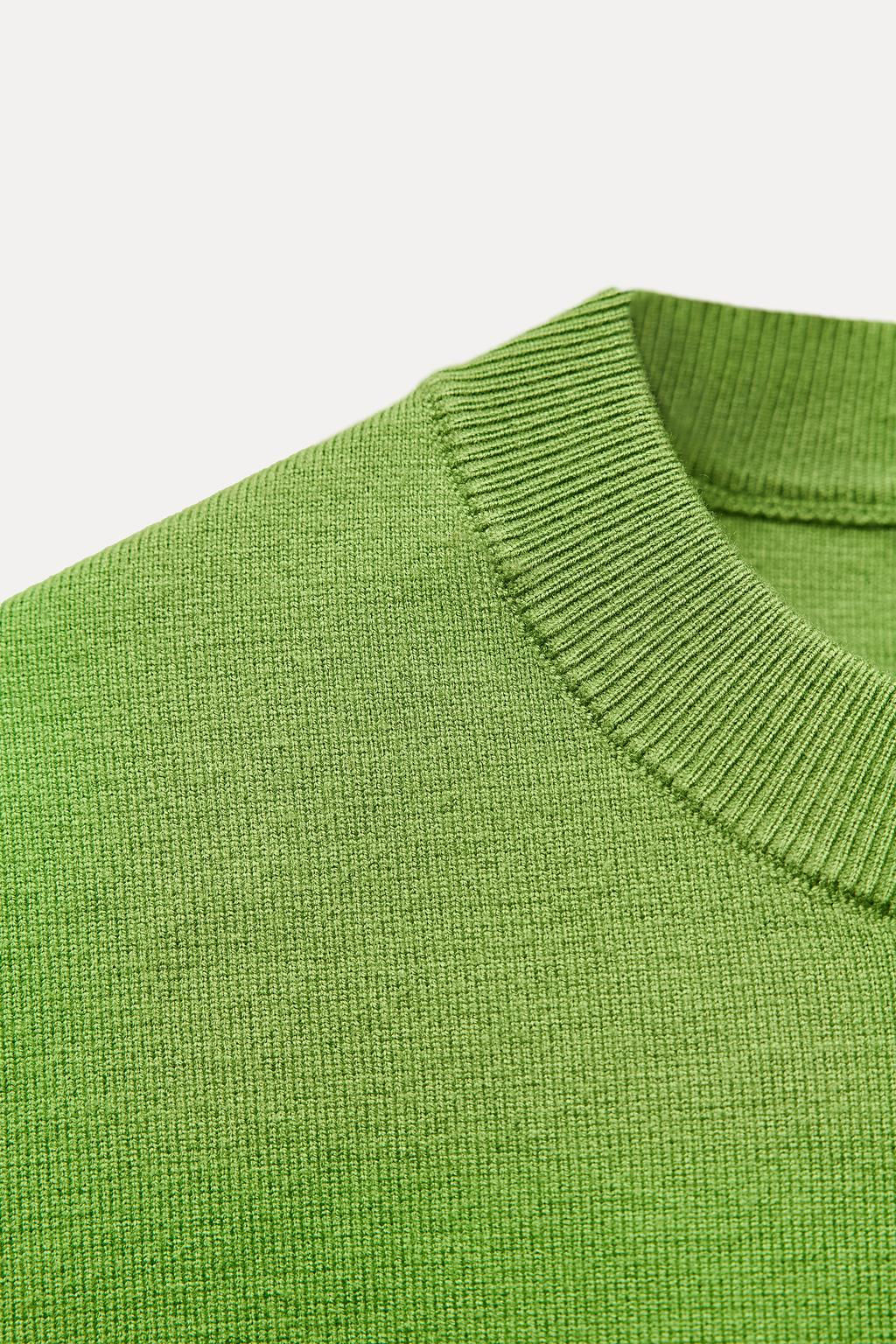 BASIC PLAIN KNIT SWEATSHIRT - Zara фото 6