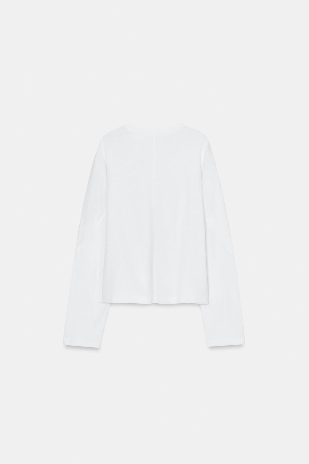 LONG SLEEVE SEAM T-SHIRT - Zara фото 6