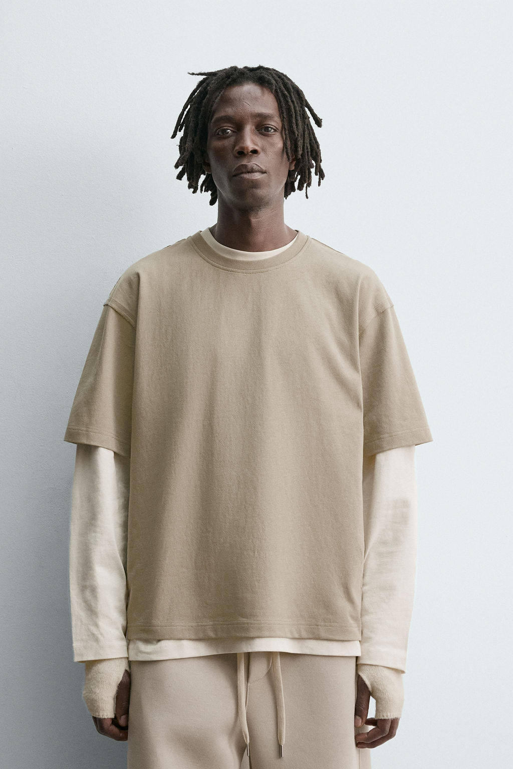 HEAVYWEIGHT REVERSE-EFFECT T-SHIRT - Zara фото 2