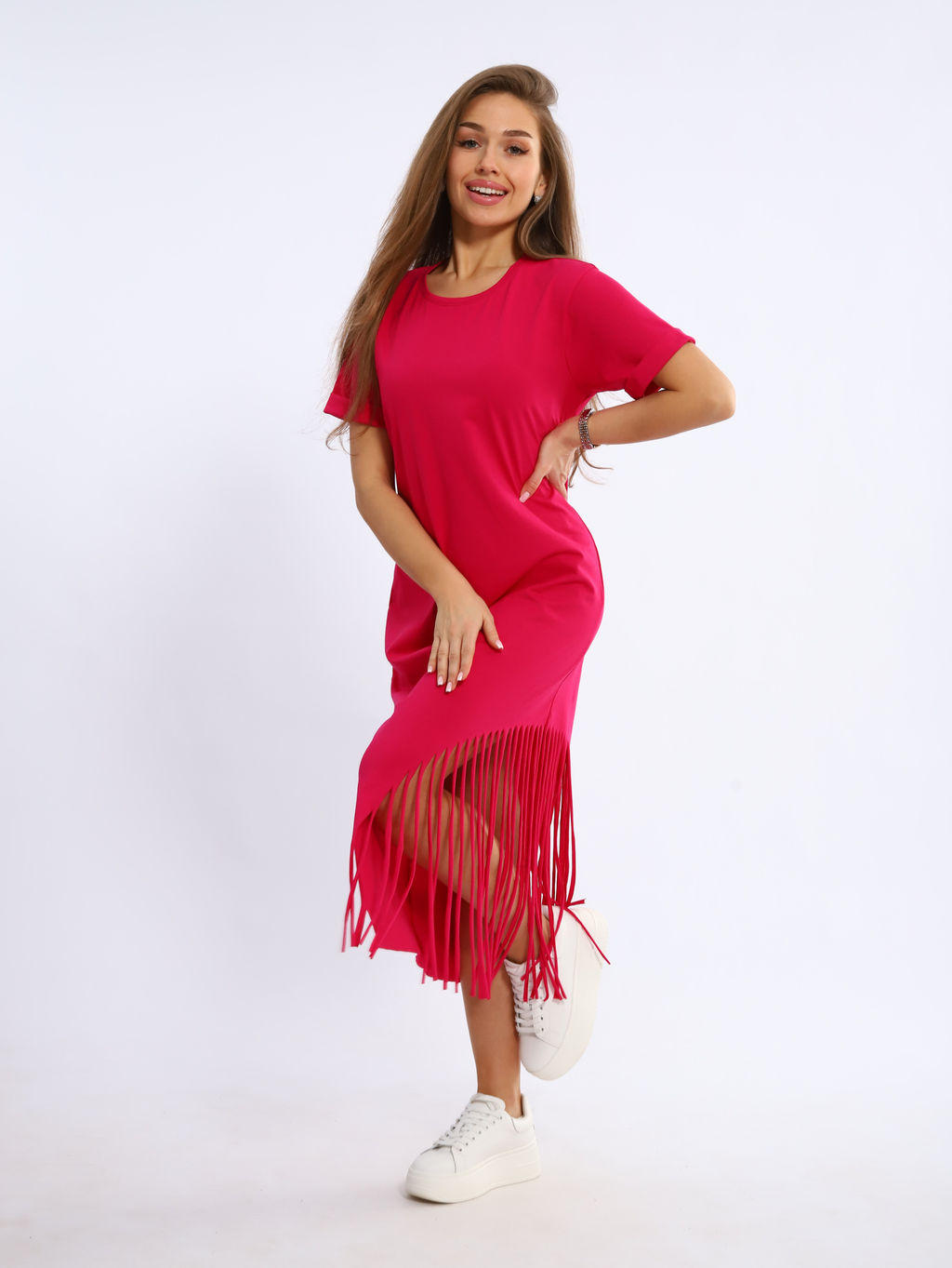 Платье женское 4-108е (фуксия)