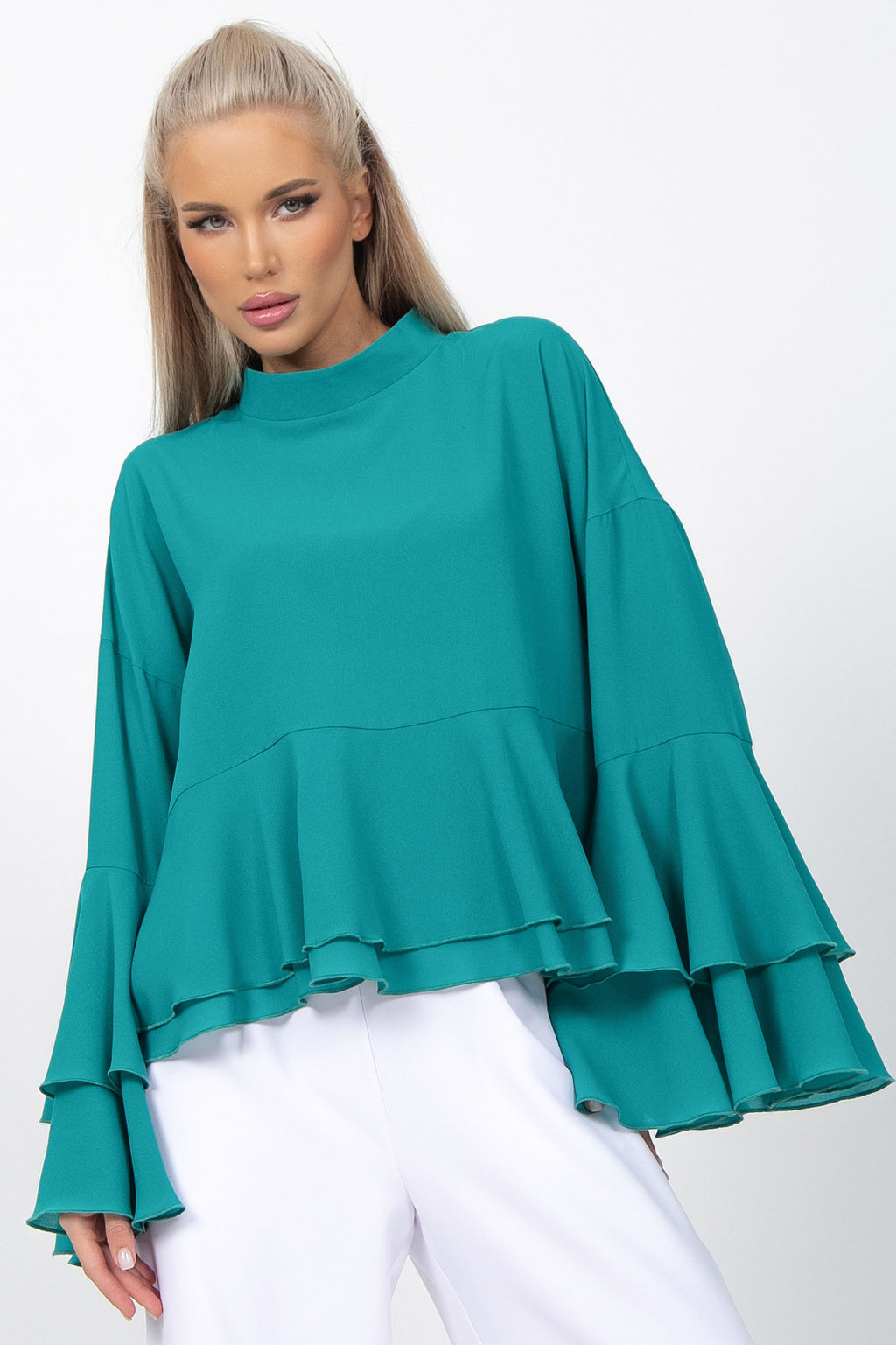 Туника Бабочка (бирюзовый) - Эльза фото 8