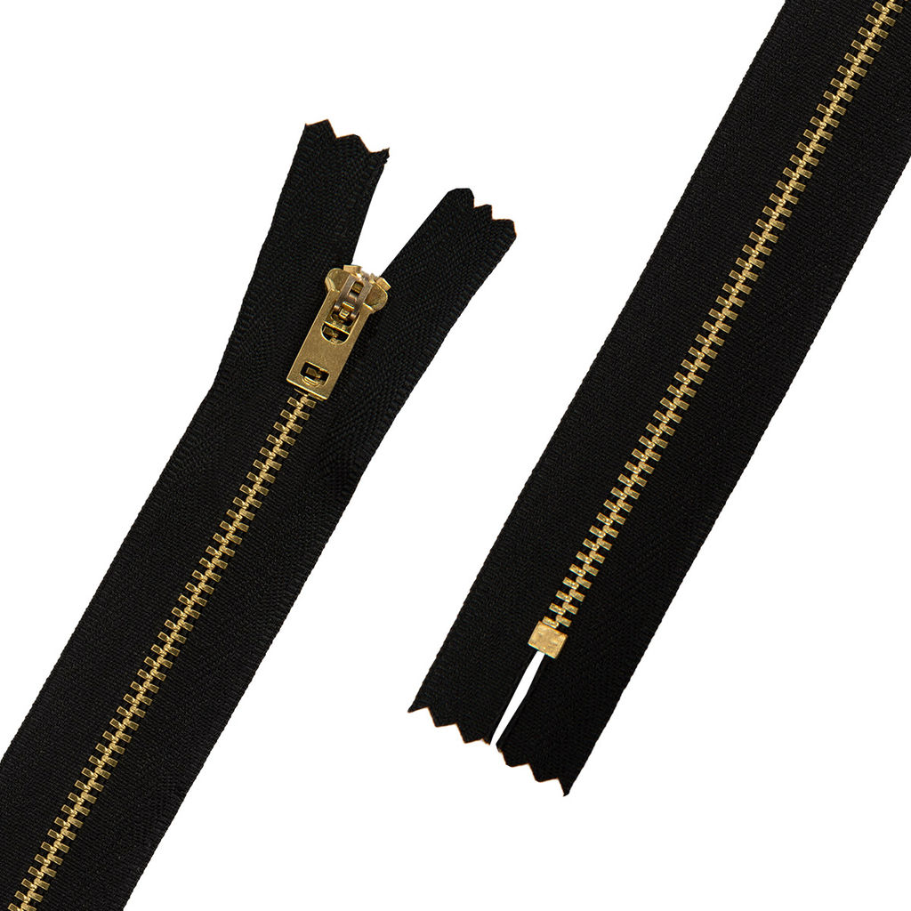 Молния Металл JIN 4L 18 см латунь № 3 Тип 4 10 шт Gamma