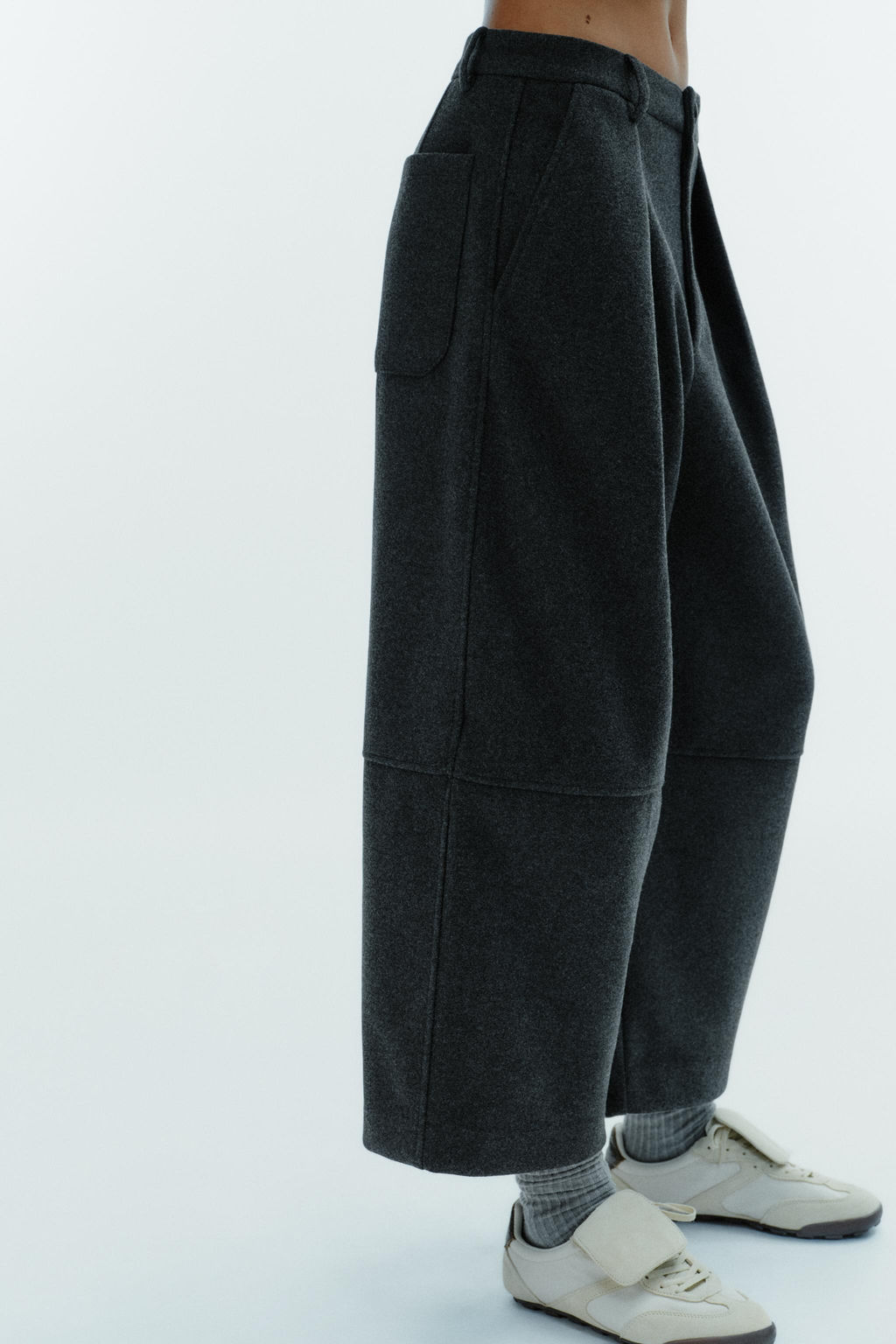 BALLOON TROUSERS WITH PLEATS - Zara фото 3