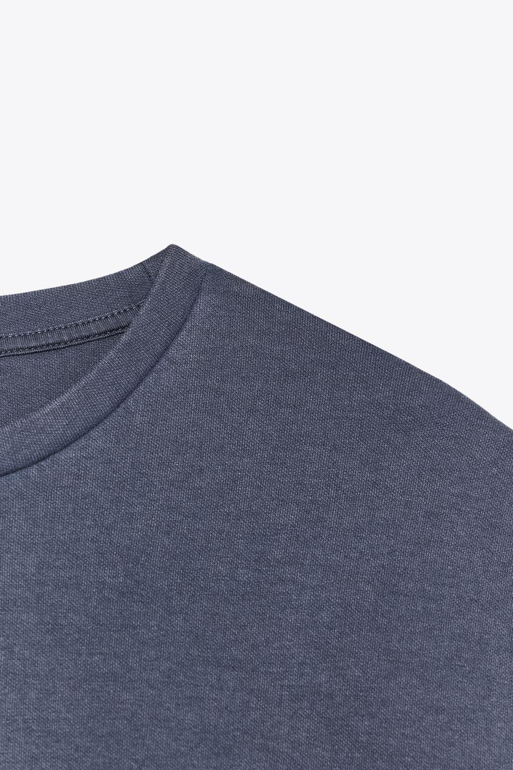 WASHED INTERLOCK T-SHIRT - Zara фото 24