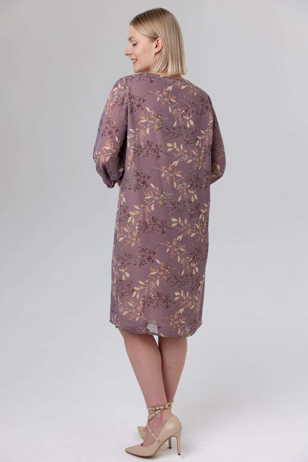 Платье женское 2122/87/Сиреневый, серый - Rise фото 5
