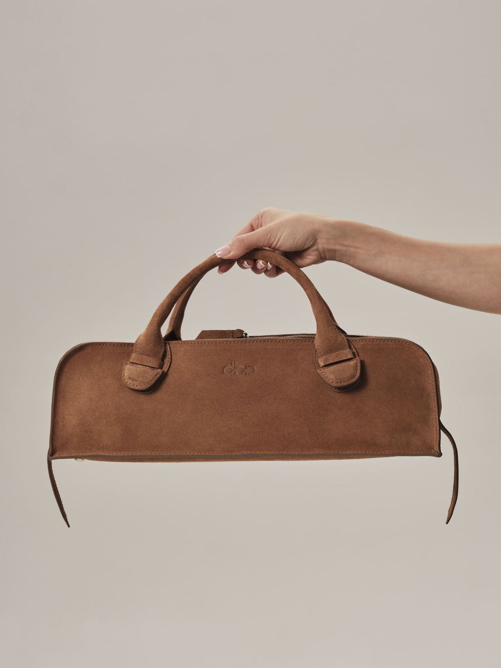 Замшевая сумка багет Doxie DBR 31157 св.коричневый фото 10