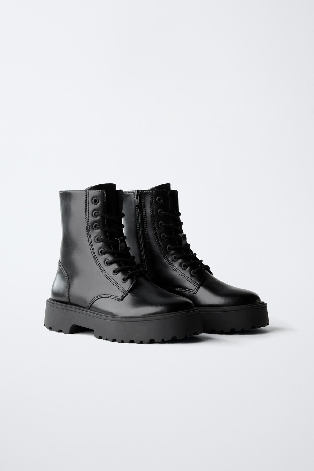 LACE-UP ANKLE BOOTS - Zara фото 2