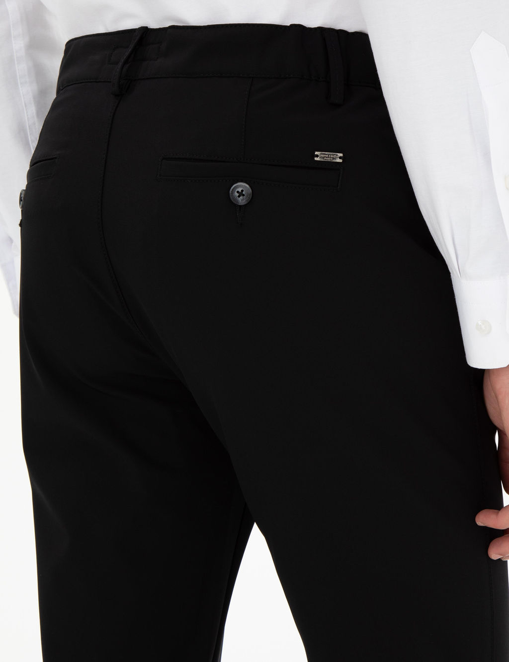 Siyah Slim Fit Esnek Jogger Kanvas Pantolon - Pierre cardin фото 6