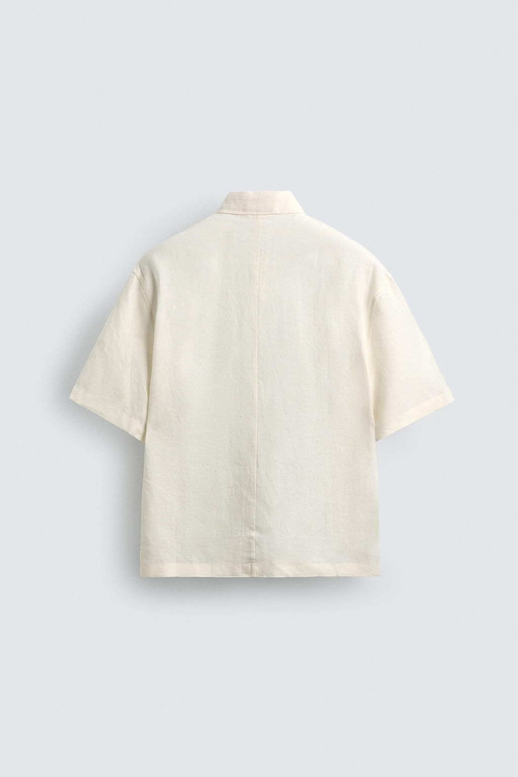 CAMISA POLO BOXY FIT 100% LINO / Crudo - Zara фото 7