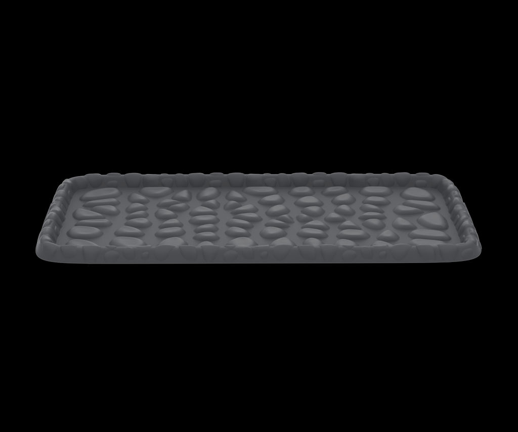 Цена за 2 шт. Лоток для обуви "Камни" 710*390*25мм АП360