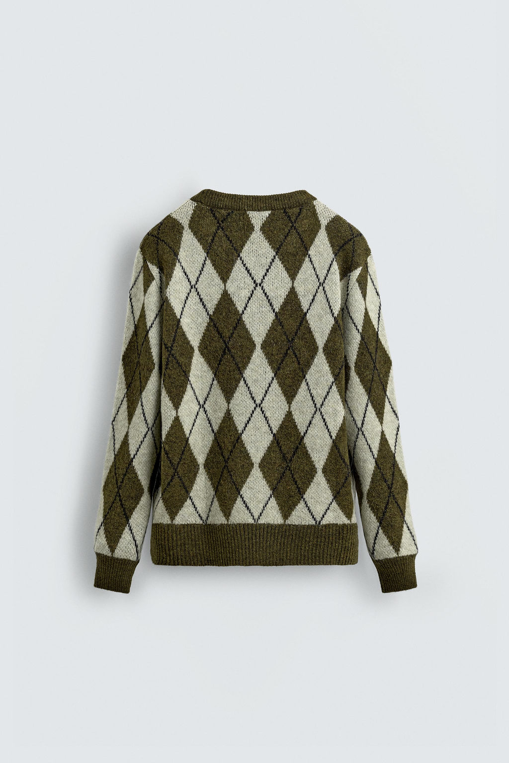 DIAMOND JACQUARD SWEATER - Zara фото 8