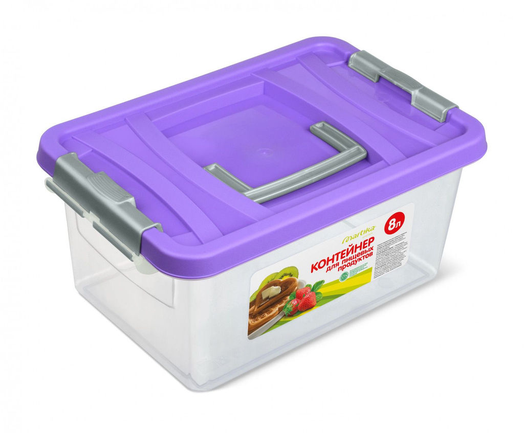 Контейнер для пищевых продуктов 8л арт.С206П/У/МЯТН/ОЛВ