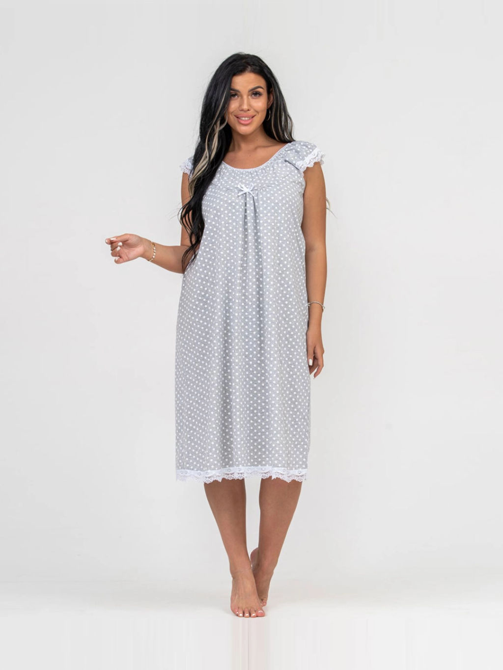 Ночная сорочка женская, цвет серый