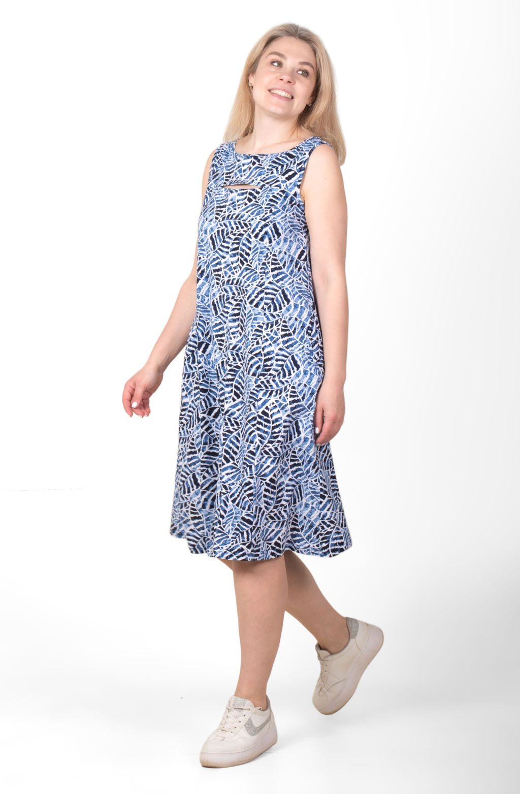 Сарафан Энигма Х-410 (44-56) кулирка - Лотос фото 3