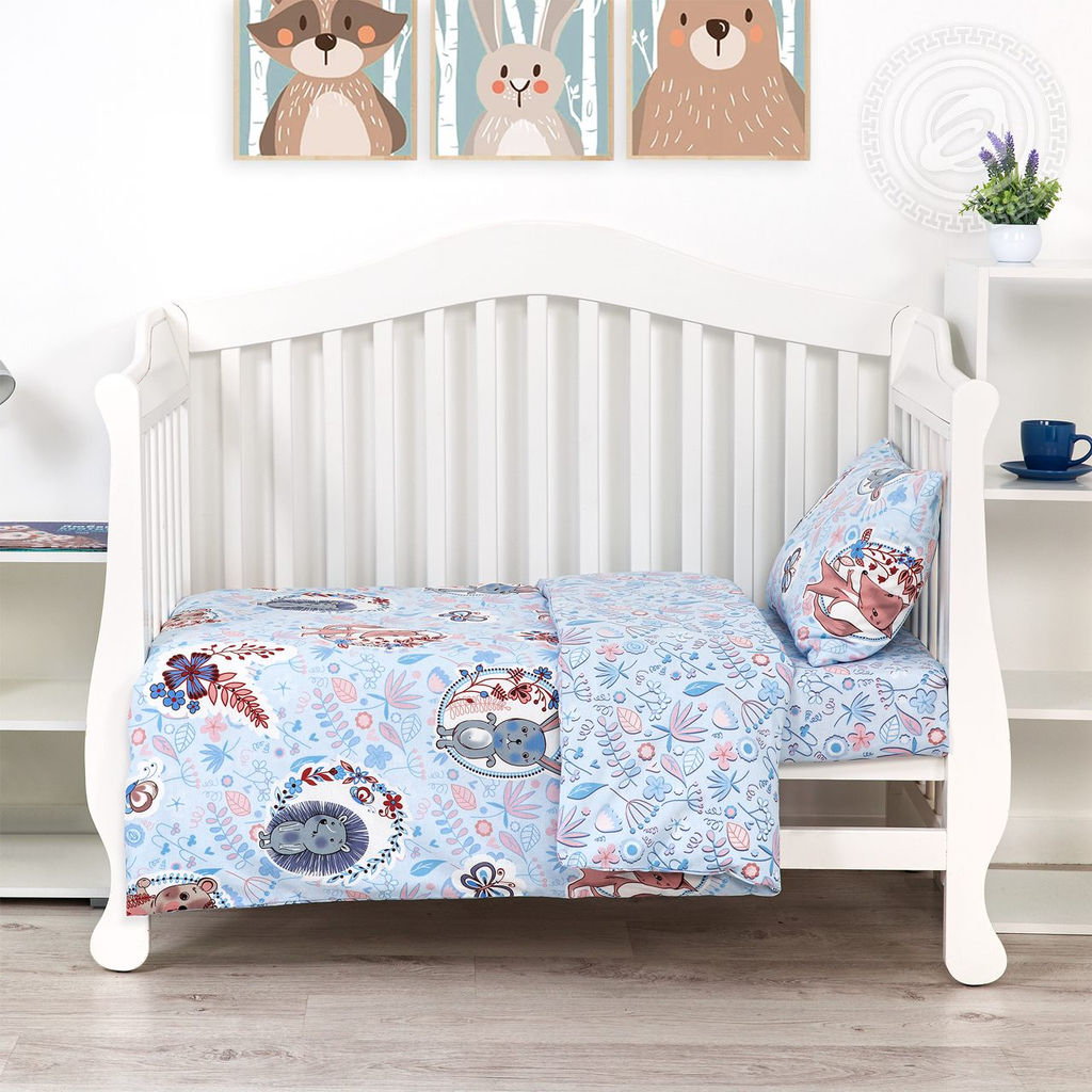 Лучик Детский/Пододеяльник: 1 шт. - 147*112; Простыня: 1 шт. - 150*110; Наволочка: 1 шт. - 40*60; Поплин ясельный - Артпостелька фото 2