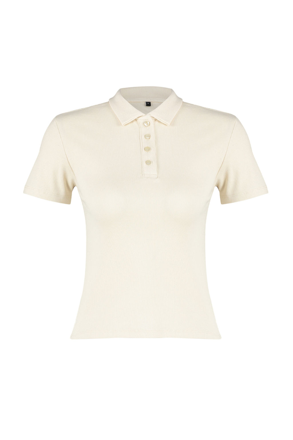 Trendyolmilla Siyah Polo Yaka Dugmeli K?sa Kol Esnek Fitilli Orme Bluz TWOSS24BZ00111  фото 16