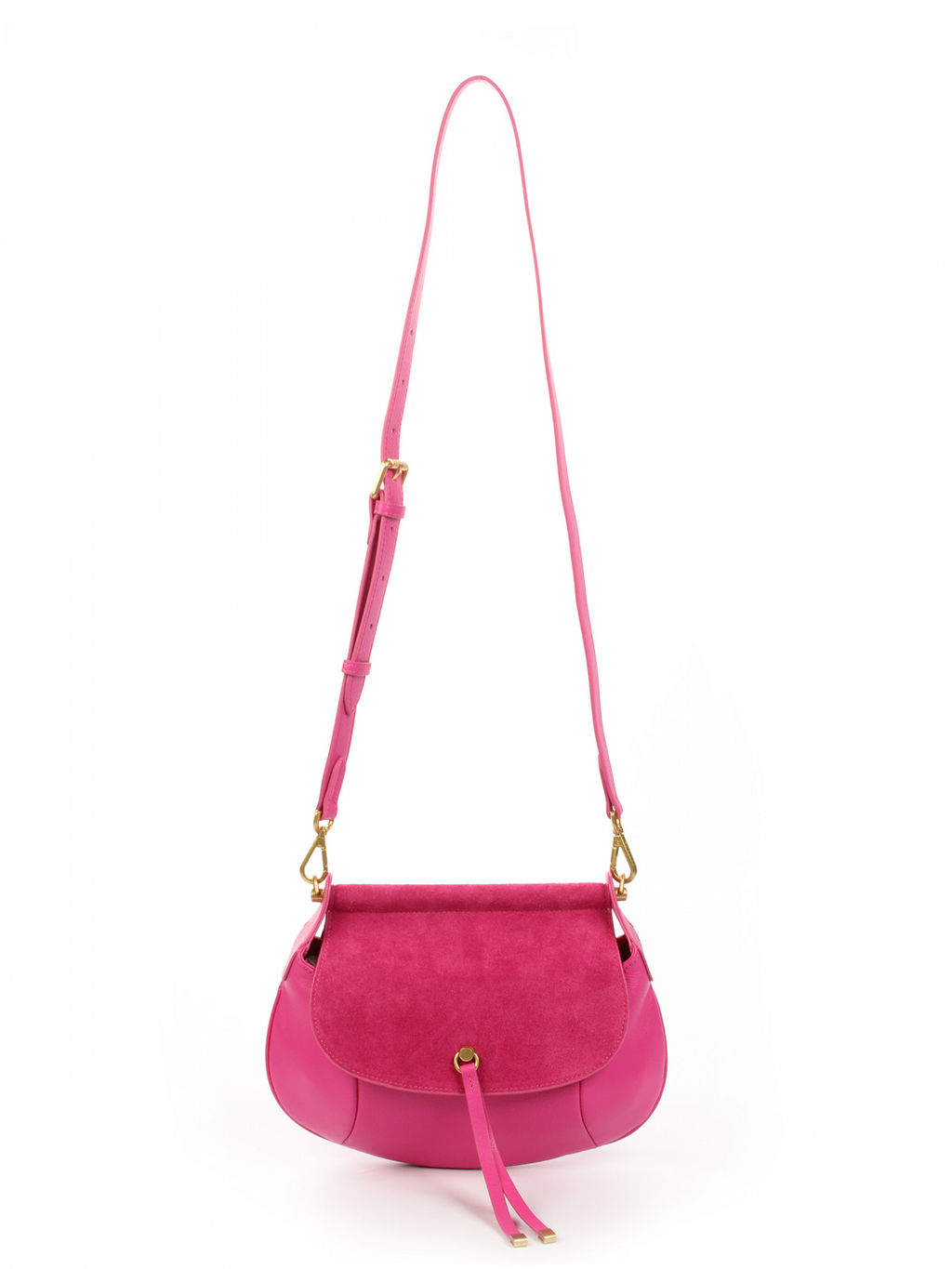 LACCOMA сумка АМ2080-С-фуксия натуральная кожа хлопок
