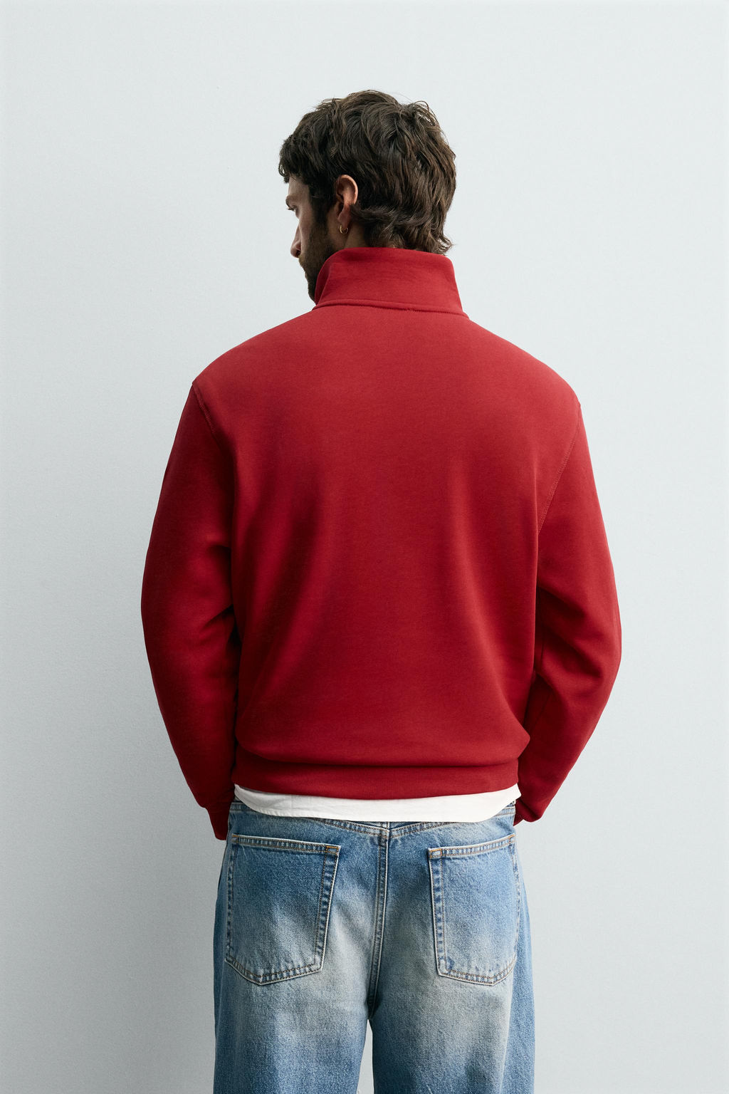 BASIC QUARTER-ZIP SWEATSHIRT - Zara фото 11