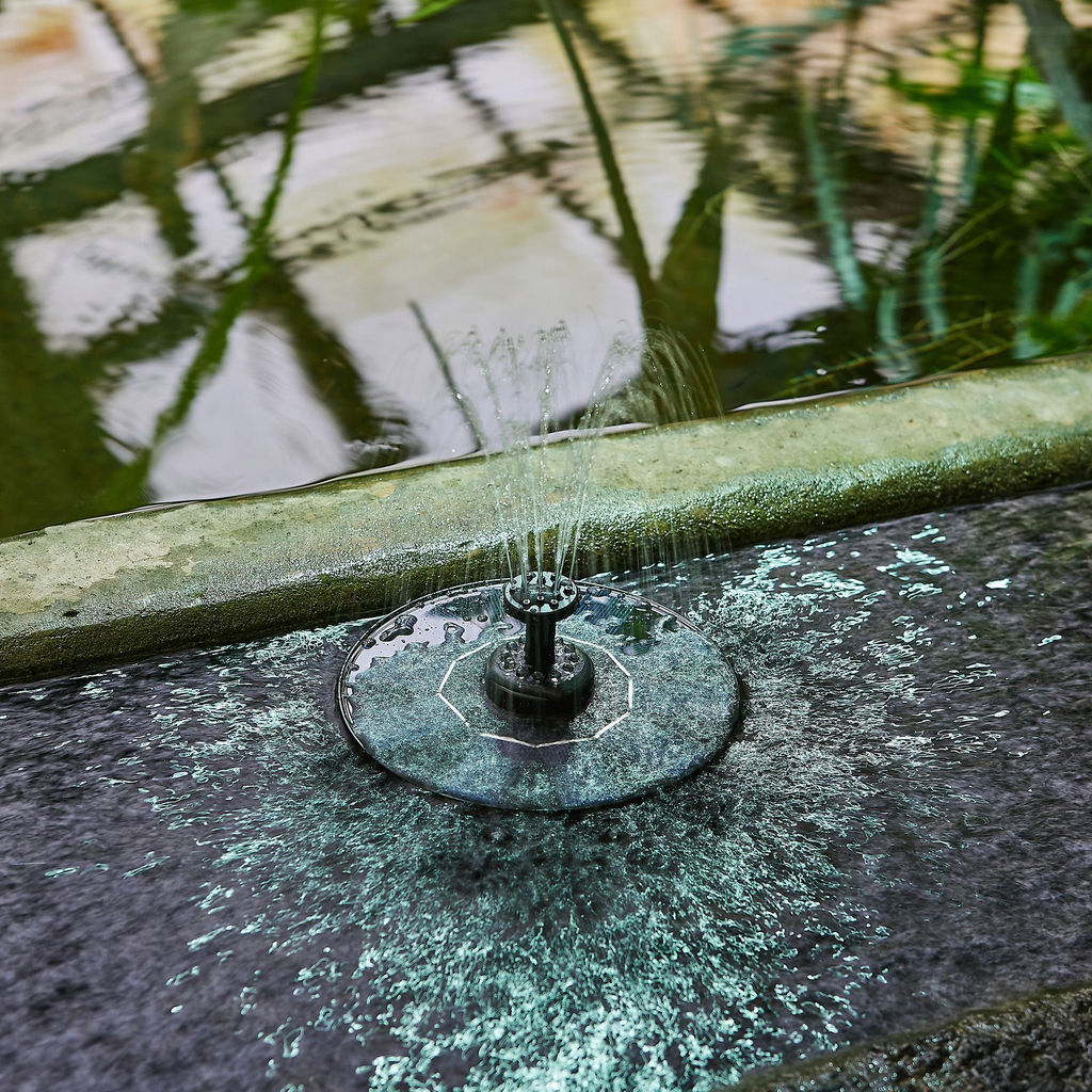 USL-S-825/PT180 RGB FOUNTAIN Садовый светильник на солнечной батарее Фонтан. Плавающий. 12 светодиодов. RGB свет. 1*АA Ni-Mh аккумулятор в/к. IP44. TM Uniel - Volpe фото 8