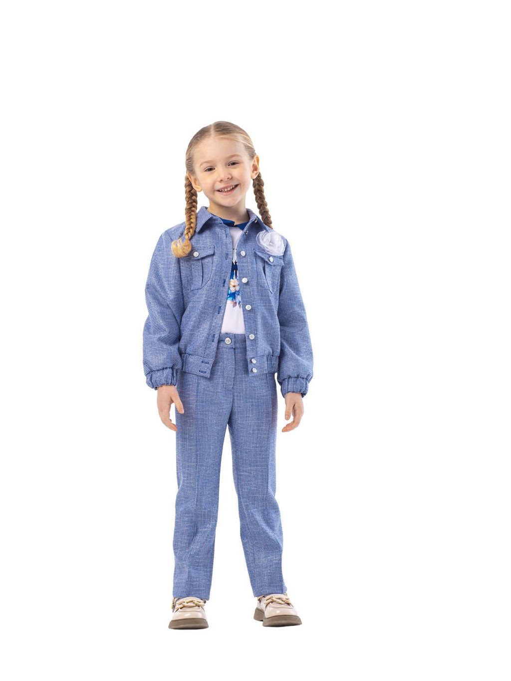 Брюки для девочки О66662 - Карамелли фото 5